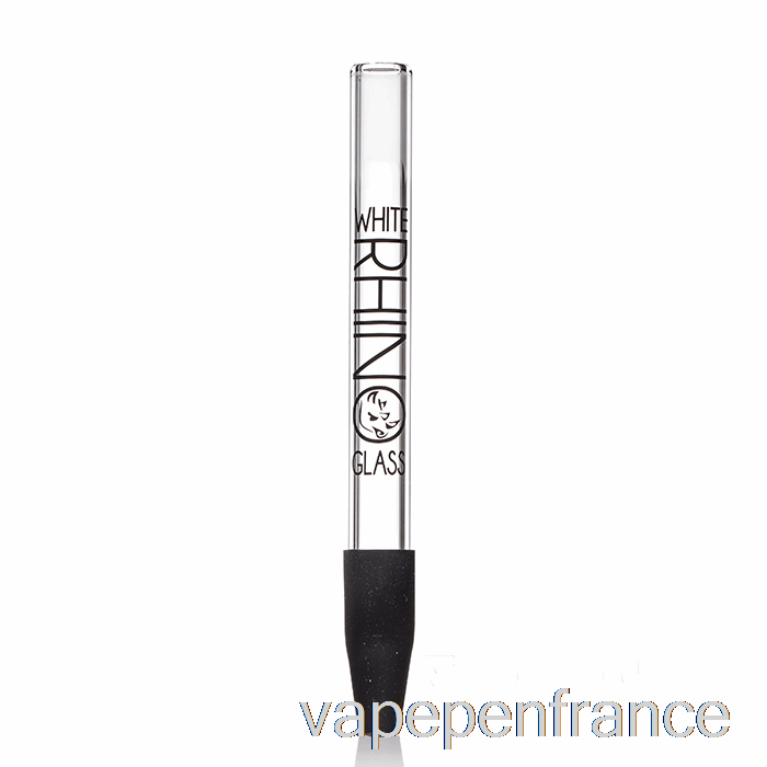 Stylo Vape V1 De Paille De Pyrex De Rhinocéros Blanc